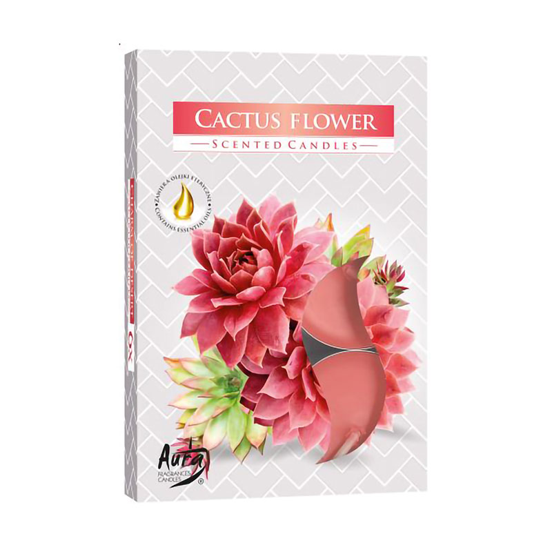 Уцінка! Ароматична свічка Bispol Scented Candle Cactus Flower, 6 шт (p15-312 a6)